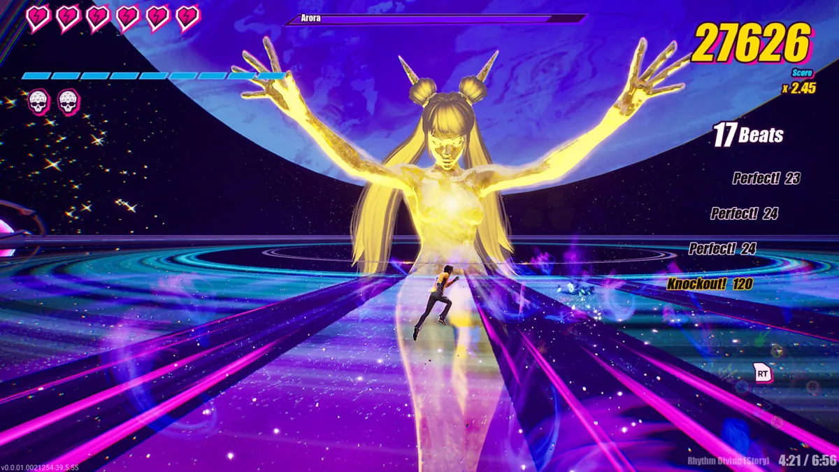 Official Dead as Disco gameplay screenshot showing a completed combat sequence before backing up progress